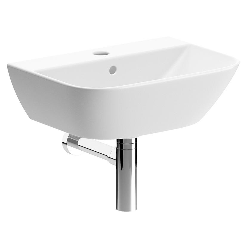 Parma 450mm(w) x 320mm(d) 1 Tap Hole Cloakroom Basin & Bottle Trap