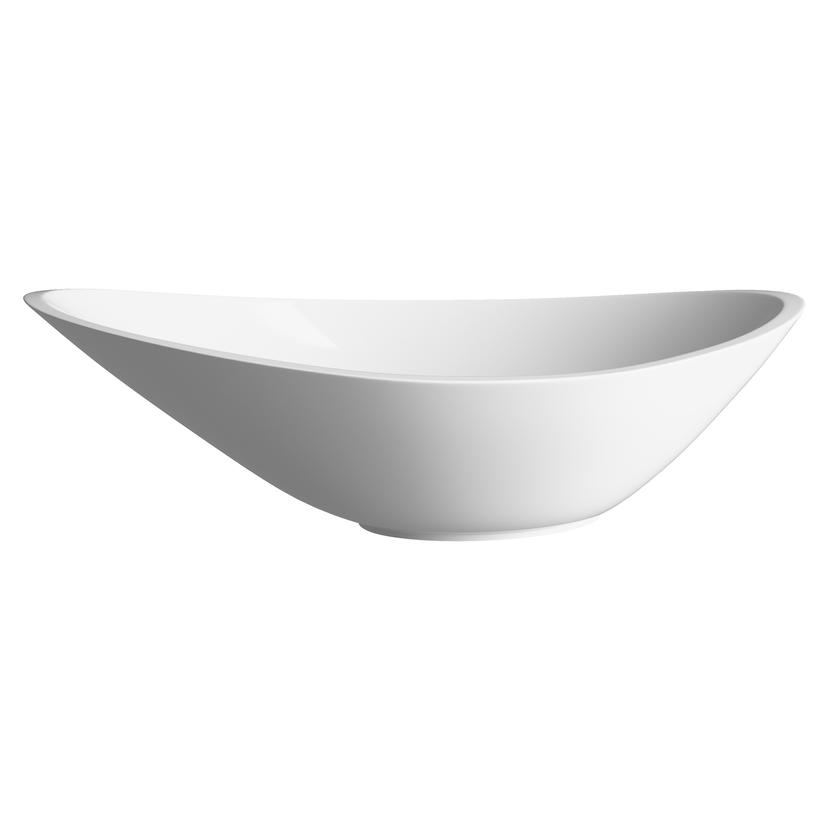 Turin 564mm(w) x 323mm(d) White Resin Washbowl