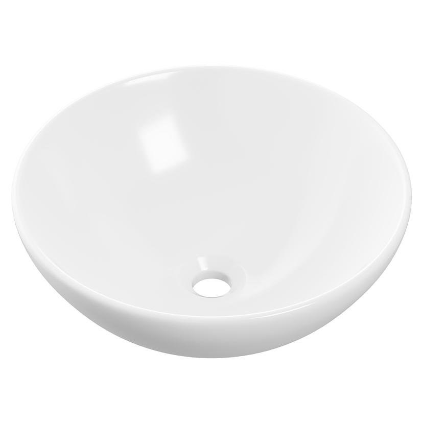 Livorono 410mm(w) White Round Washbowl