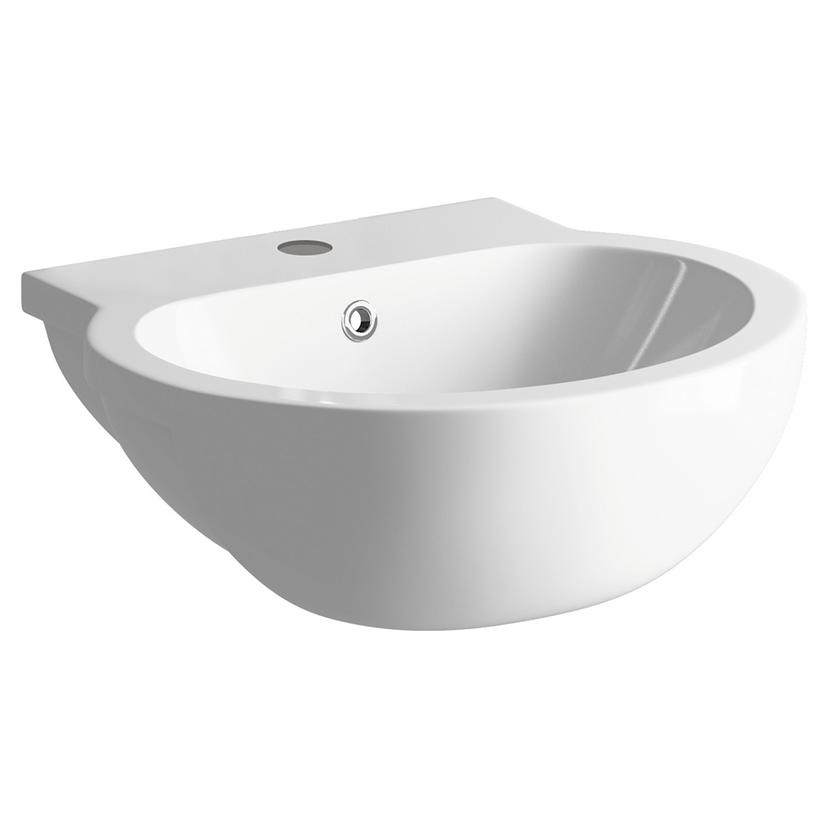 Bolzano 540mm(w) x 500mm(d) 1 Tap Hole Semi Recessed Basin