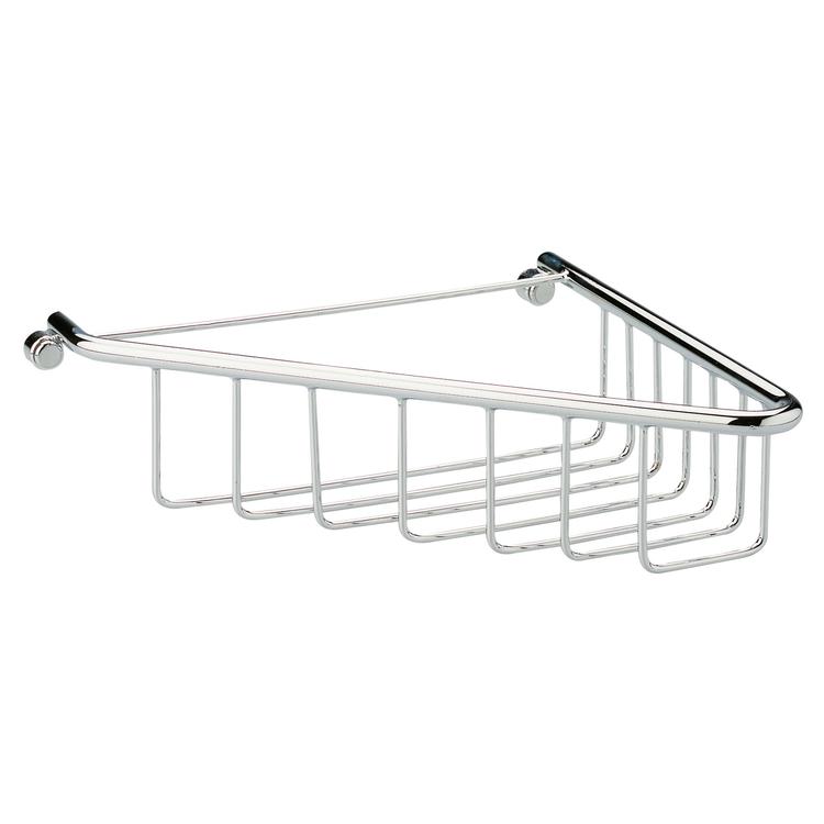 Crux 1-Tier Corner Shower Caddy - Chrome