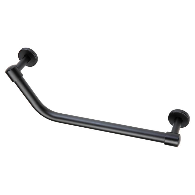 Angled 475mm Grab Rail - Matt Black