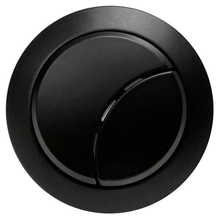 Dual Push Button Cover (Cable) - Matt Black