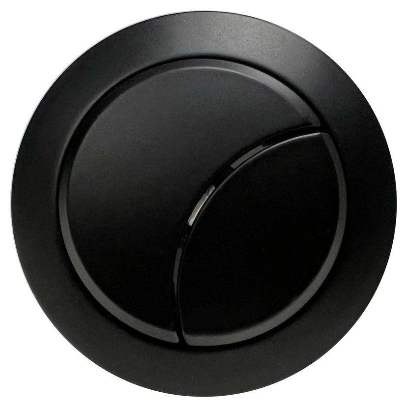 Dual Push Button Cover (Rod) - Matt Black