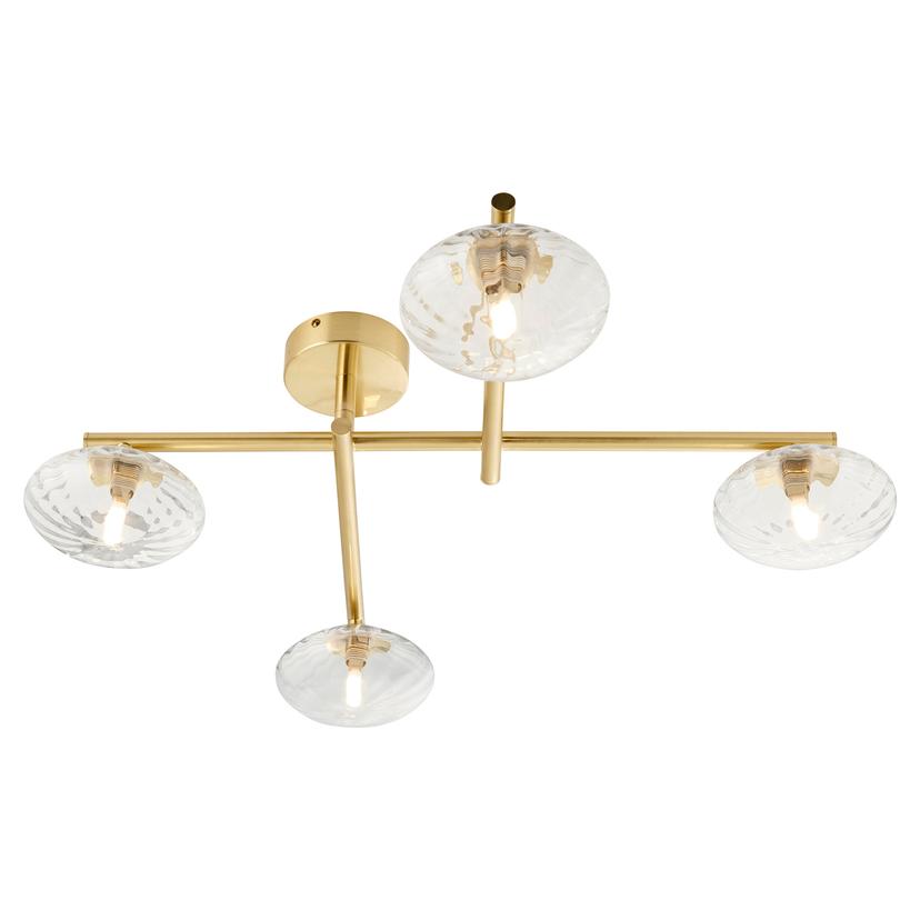 Castor Ceiling Light - Brushed Brass