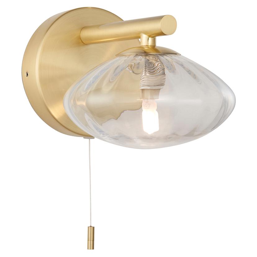 Castor Wall Light - Brushed Brass