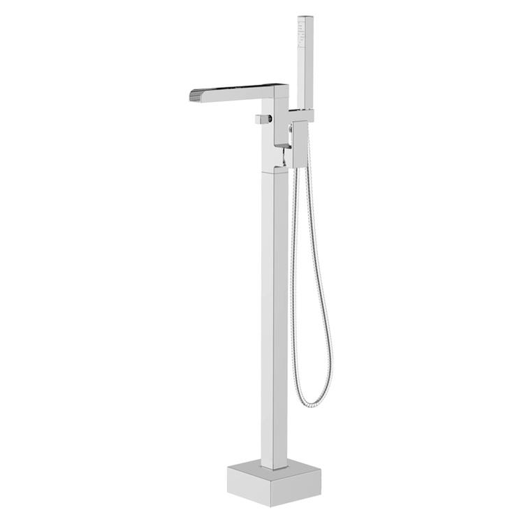 Arrogate Floor Standing Bath/Shower Mixer - Chrome