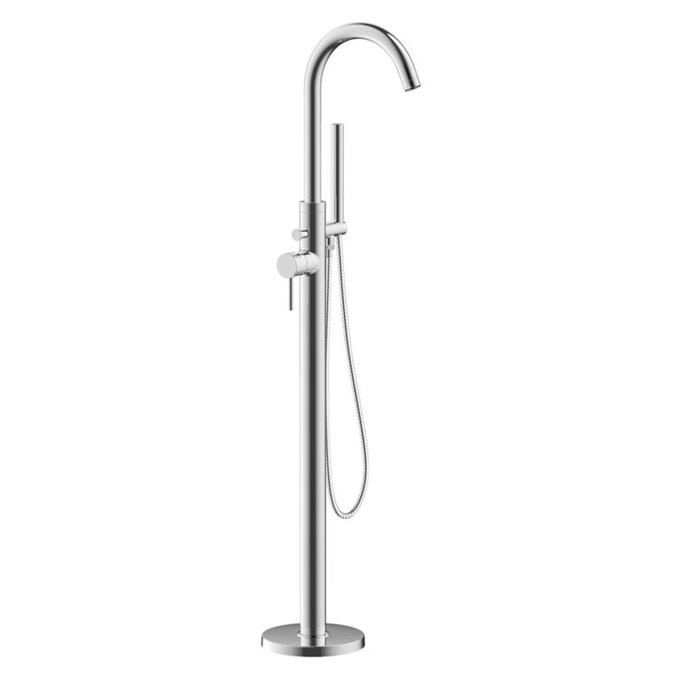 Ruffian Floor Standing Bath Shower Mixer - Chrome