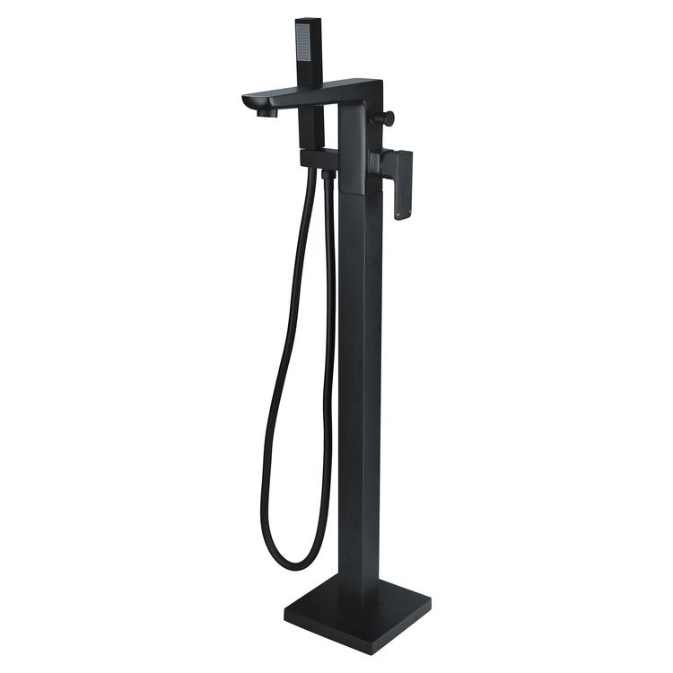 Marengo Floor Standing Bath/Shower Mixer - Matt Black