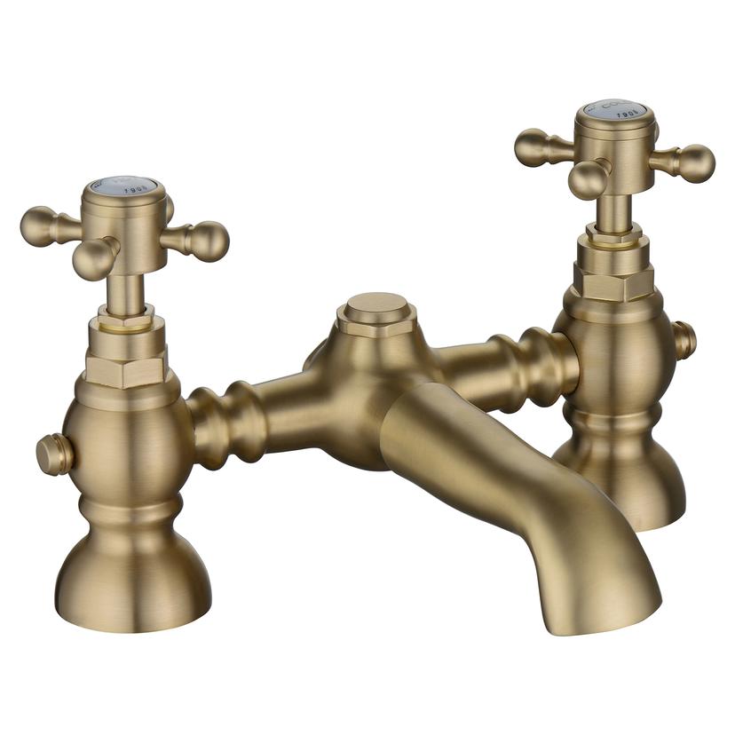 Shergar Bath Filler - Brushed Brass