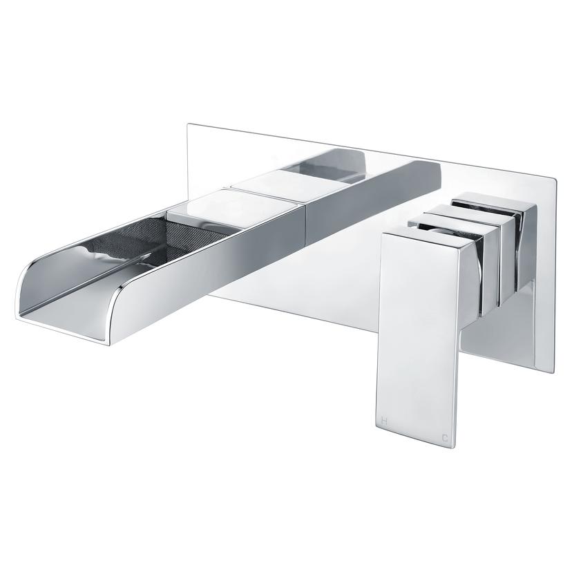 Arrogate Wall Mounted Basin Mixer - Chrome