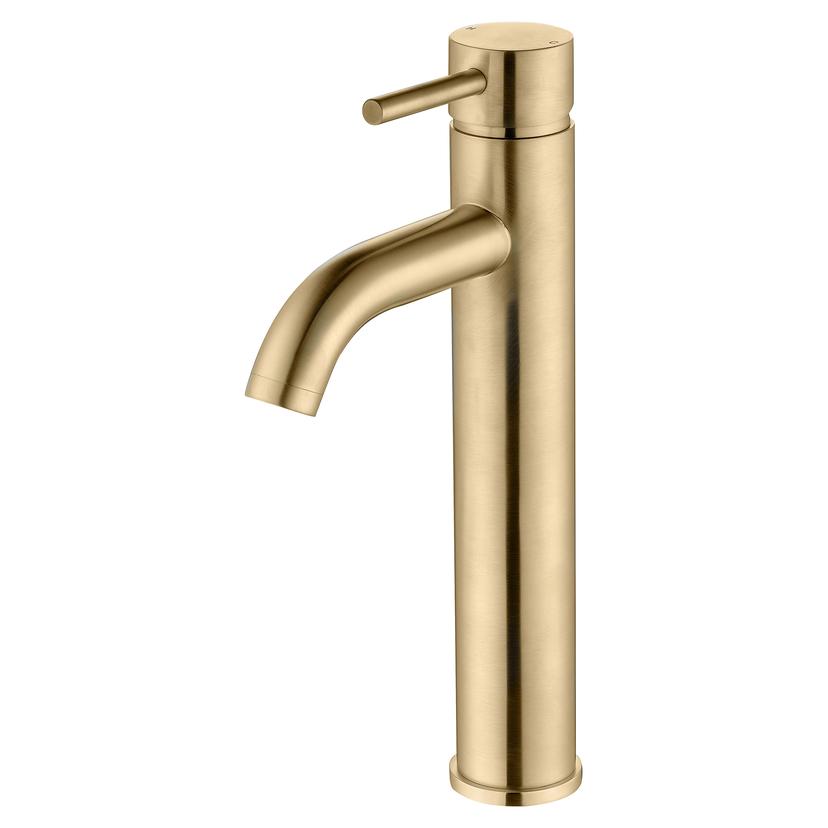 Winx Mono Tall Basin Tap - Brushed Brass