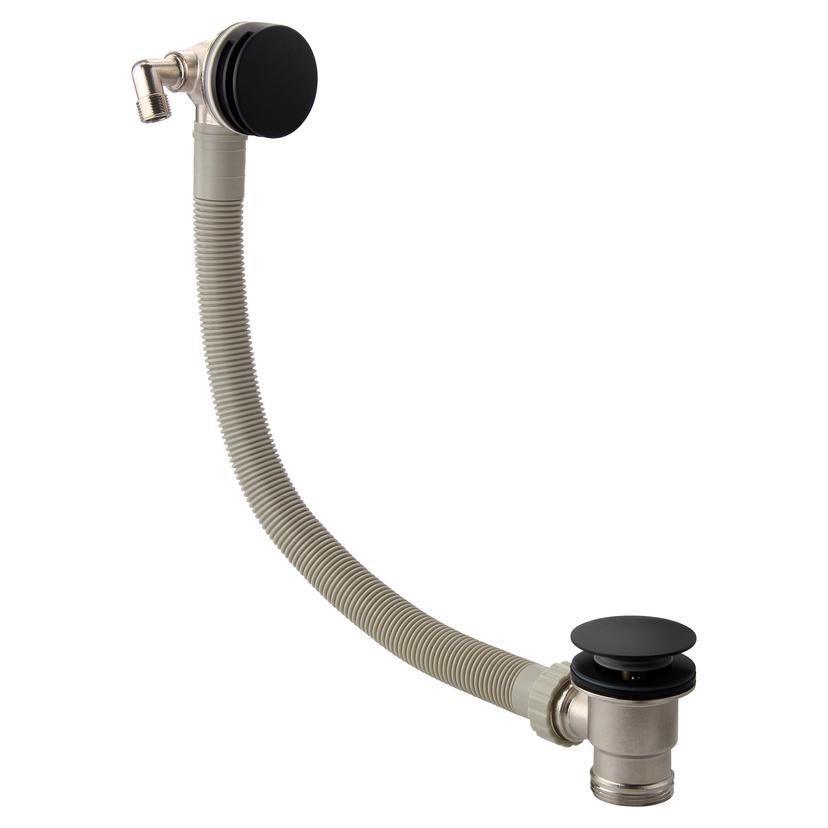 Matt Black Overflow Bath Filler