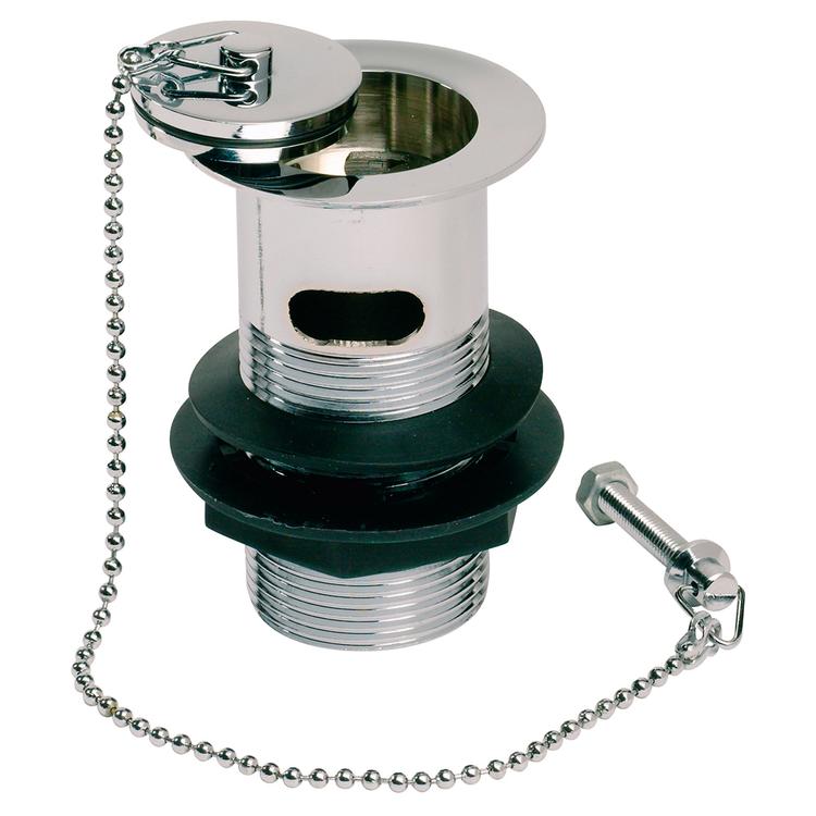 Basin Plug & Chain Waste - Slotted