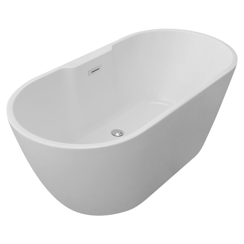 Centura Freestanding 1550mm(l) x 745mm(w) x 580mm(h) Bath - White