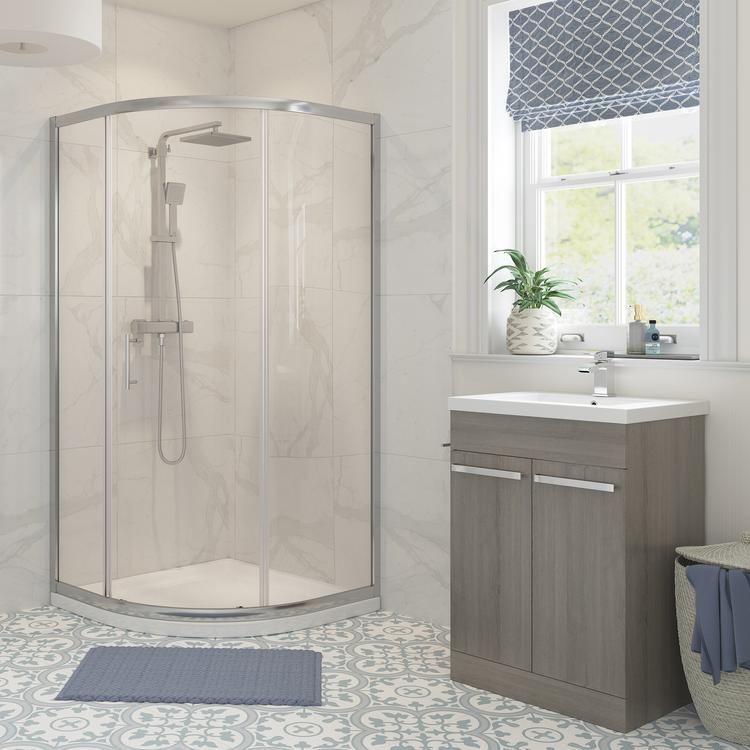 Elin Framed 1 Door Quadrant Shower Enclosure