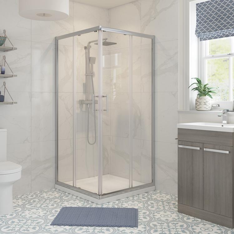 Elin Corner Entry Shower Door