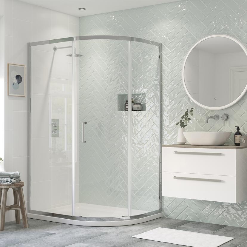 Ceri 1 Door Offset Quadrant Shower Enclosures