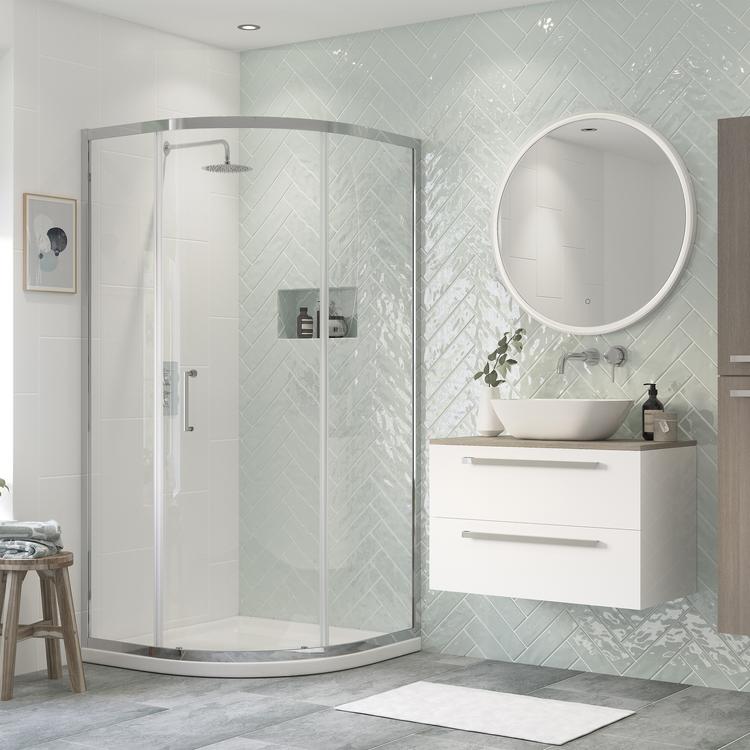 Ceri Framed 1 Door Quadrant Shower Enclosures