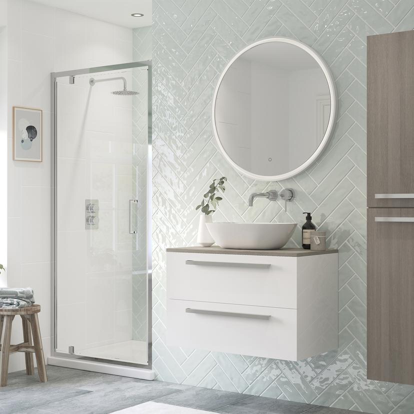 Ceri Framed Pivot Shower Doors