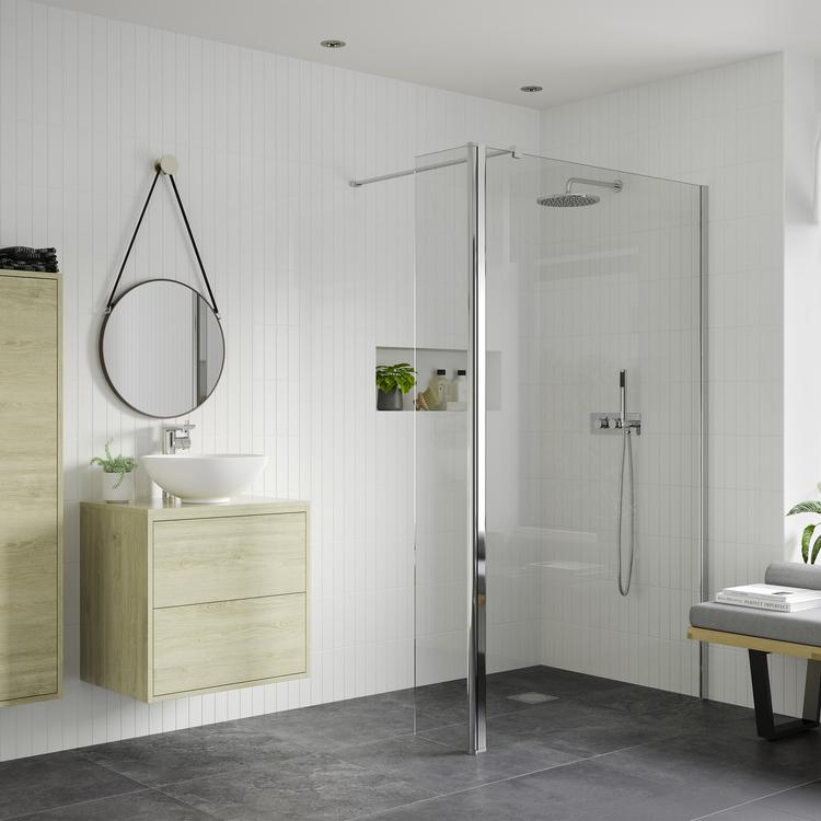 Lowri Optional 330mm(w) Rotatable Wetroom Panel (Retrofit)