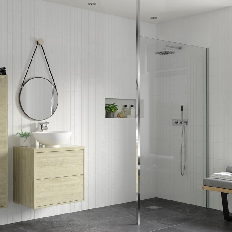 Lowri Wetroom Panels & Floor-to-Ceiling Pole