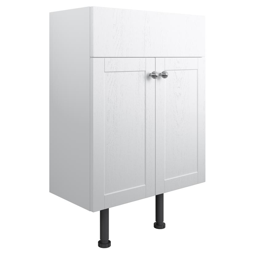 Kobe 500mm(w) 2 Door Basin Unit - Satin White Ash