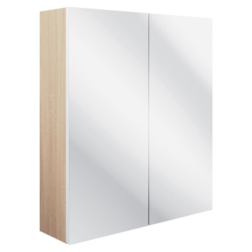 Kagoshima 600mm(w) 2 Door Mirrored Wall Unit - Matt White