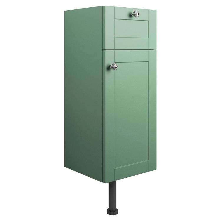 Kobe 300mm(w) 1 Drawer 1 Door Base Unit - Matt Sage Green