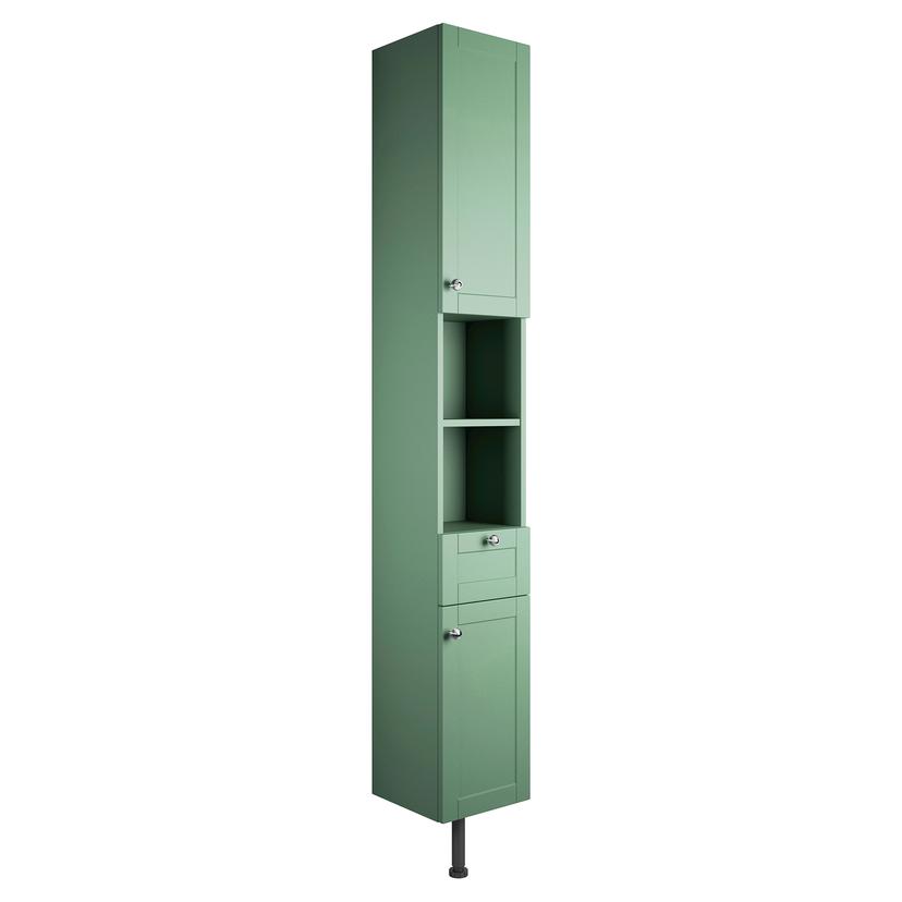 Kobe 300mm(w) 2 Door Tall Unit - Matt Sage Green