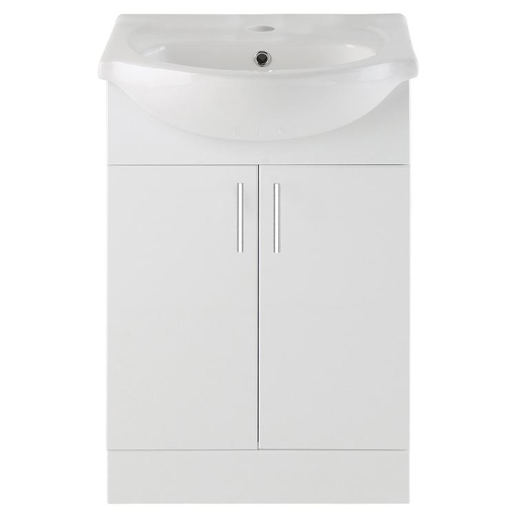 Kanazawa 560mm(w) Basin Unit & Basin - White Gloss