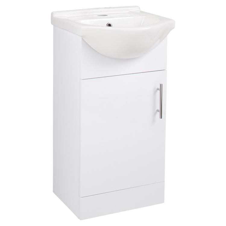 Kanazawa 450mm(w) Basin Unit & Basin - White Gloss