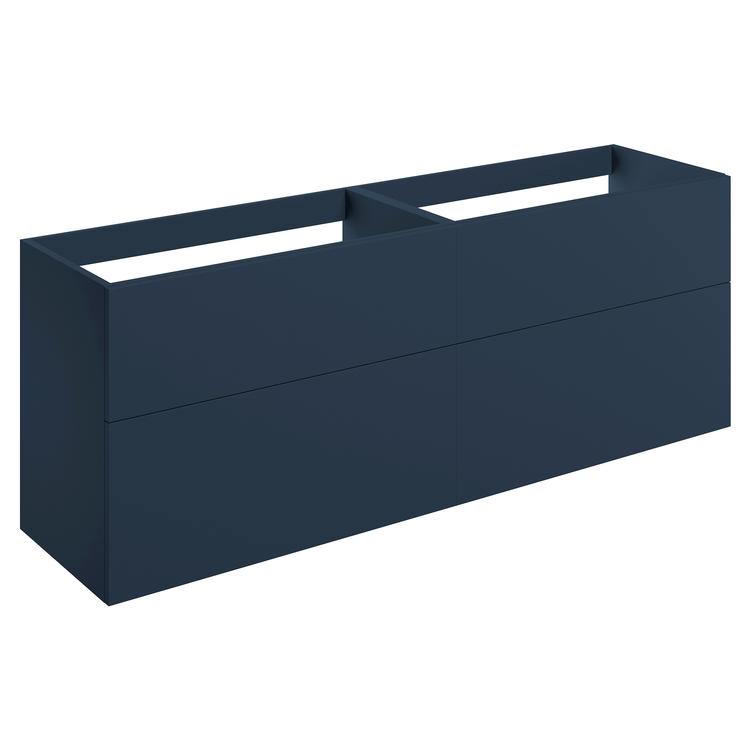 Yamagata 1180mm(w) 4 Drawer Wall Unit (No Top) - Matt Deep Blue