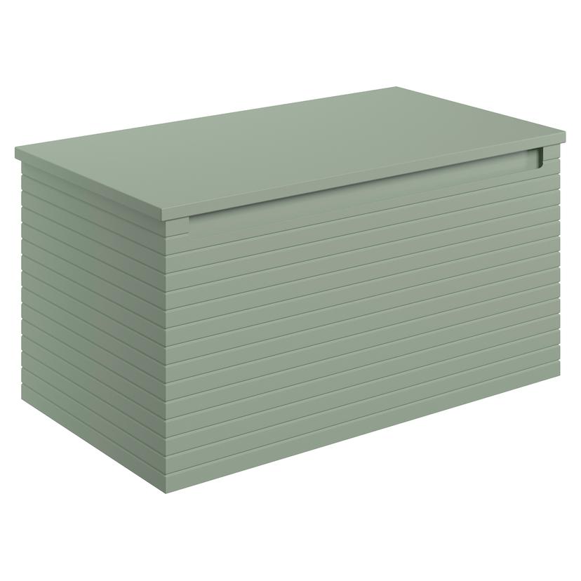 Kanto 800mm (W) x 413mm (H) x 460mm (D) Wall Hung 1 Drawer Basin Unit & Worktop - Matt Willow Green