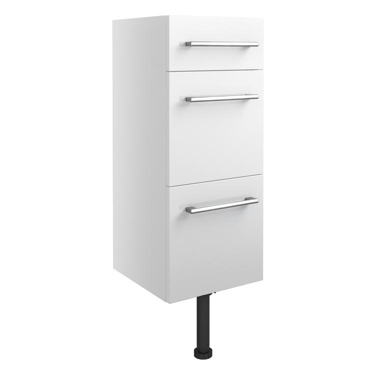 Tokyo 300mm(w) 3 Drawer Unit - White Gloss