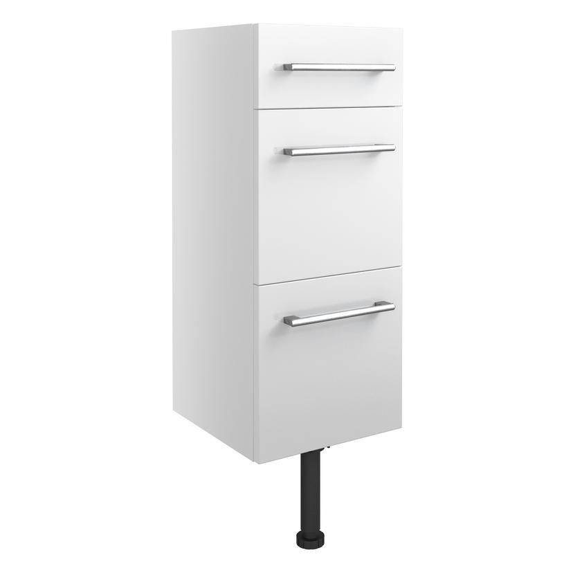 Tokyo 300mm(w) 3 Drawer Unit - White Gloss