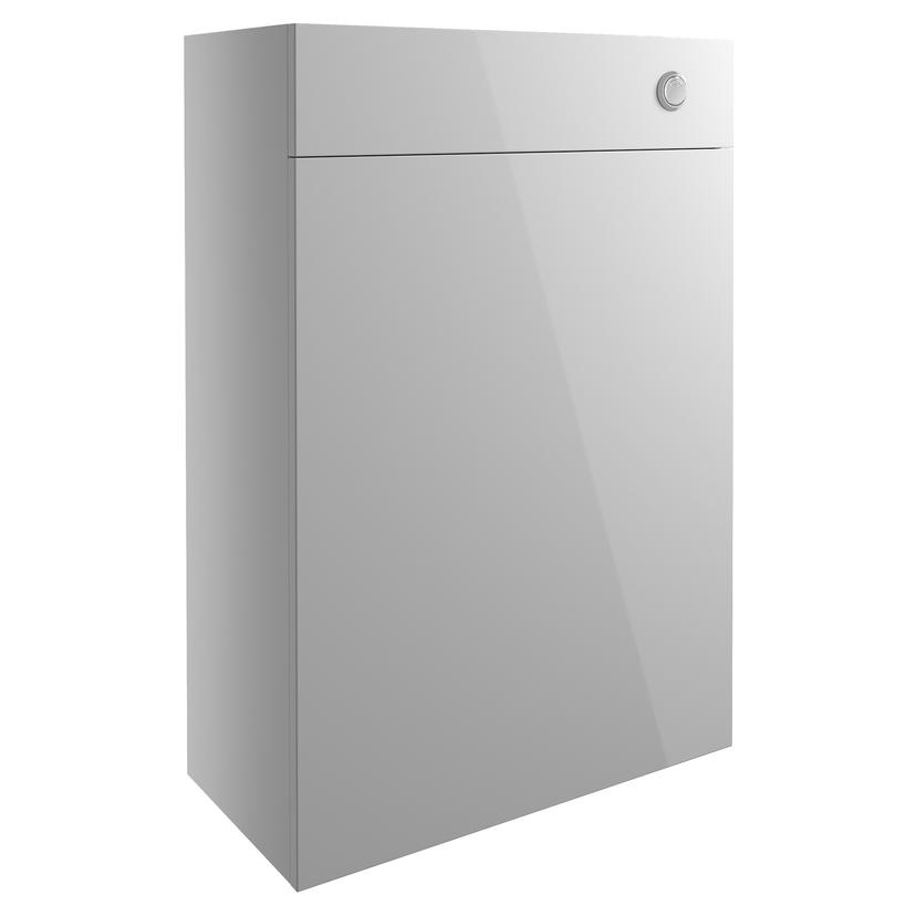 Tokyo 600mm(w) WC Toilet Unit - Light Grey Gloss