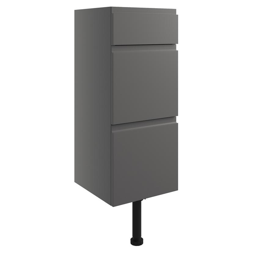 Nagoya 300mm(w) 3 Drawer Unit - Onyx Grey Gloss