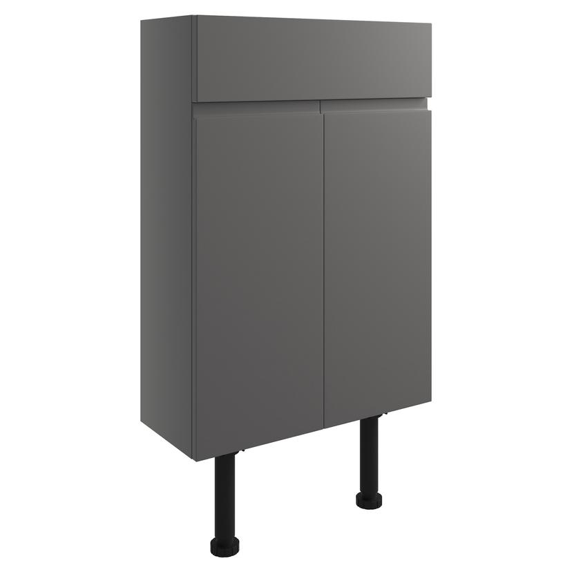 Nagoya 500mm(w) Slim Basin Unit - Onyx Grey Gloss