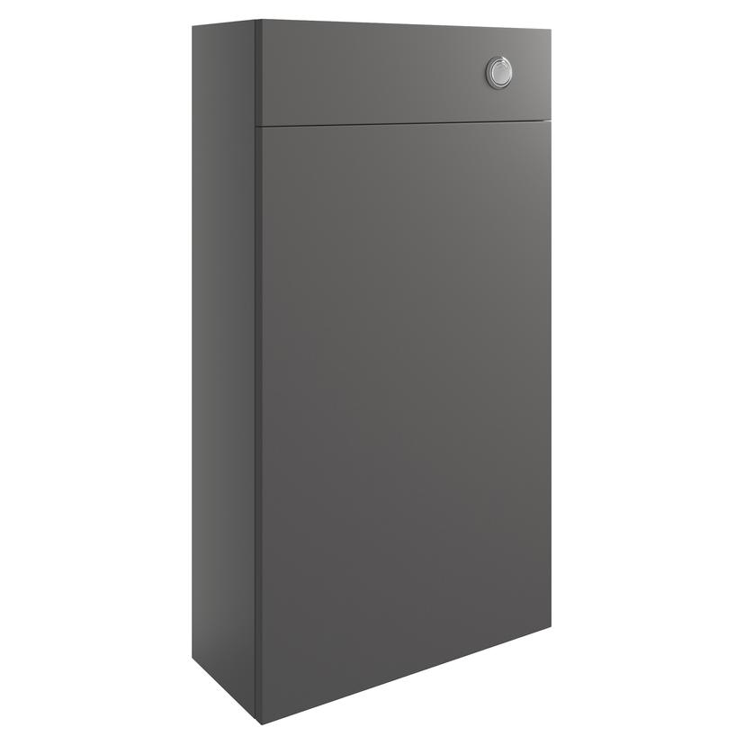 Nagoya 500mm(w) Slim WC Toilet Unit - Onyx Grey Gloss