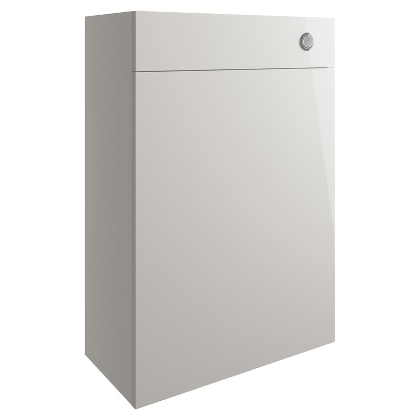 Nagoya 600mm(w) WC Toilet Unit - Pearl Grey Gloss