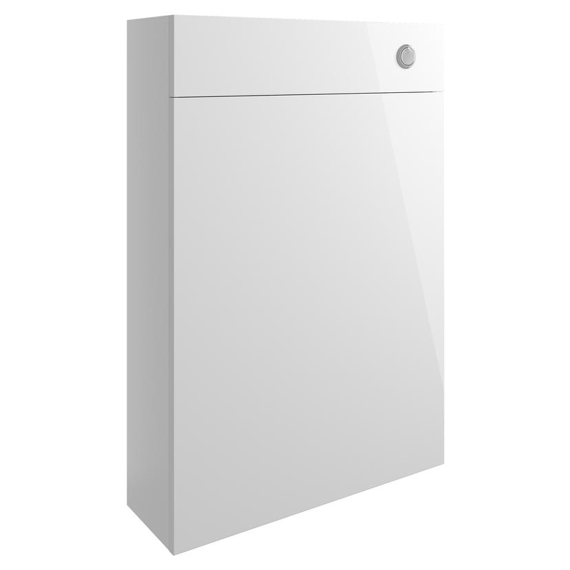 Nagoya 600mm(w) Slim WC Toilet Unit - White Gloss