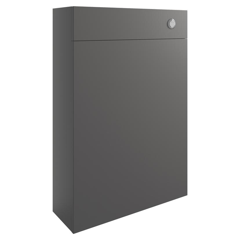 Nagoya 600mm(w) Slim WC Toilet Unit - Onyx Grey Gloss