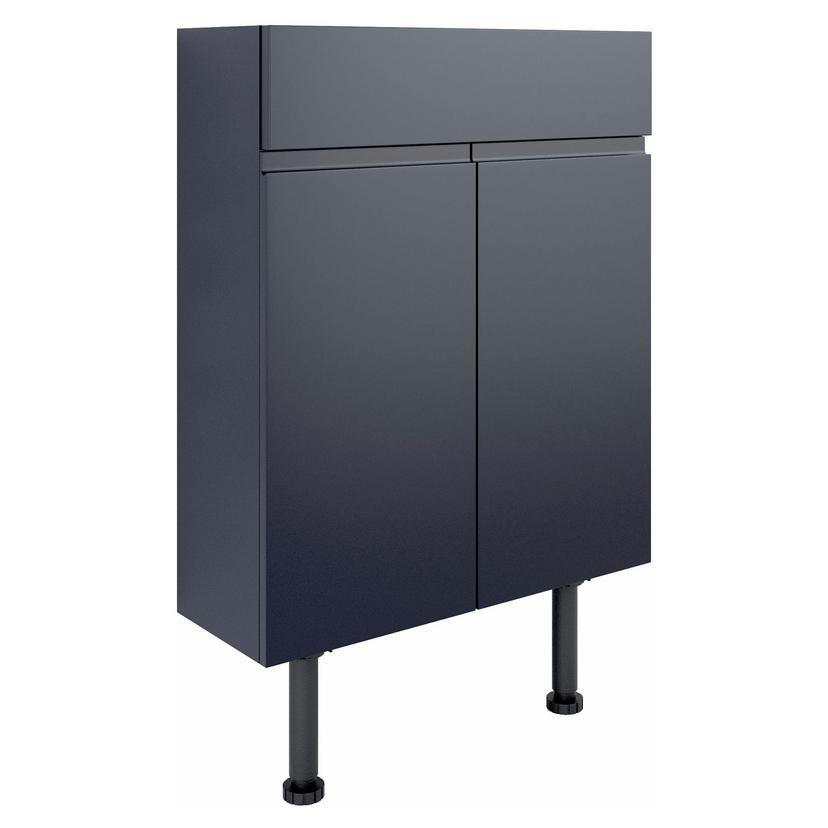 Nagoya 600mm(w) Slim Basin Unit - Matt Indigo Blue