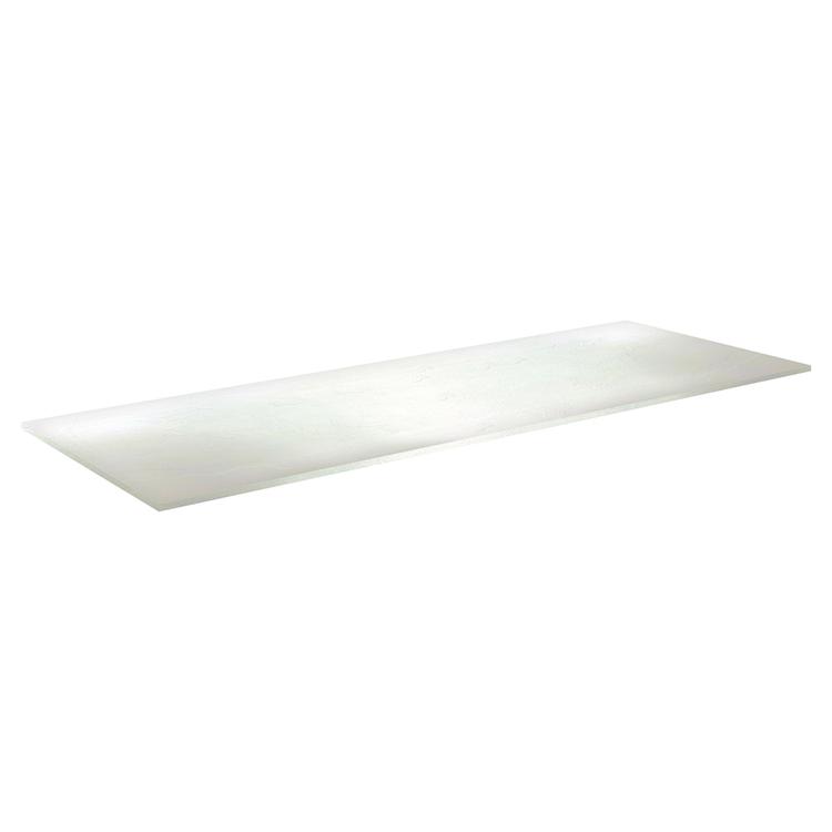 Naha 610mm (W) High Pressure Laminate Worktop - White Slate