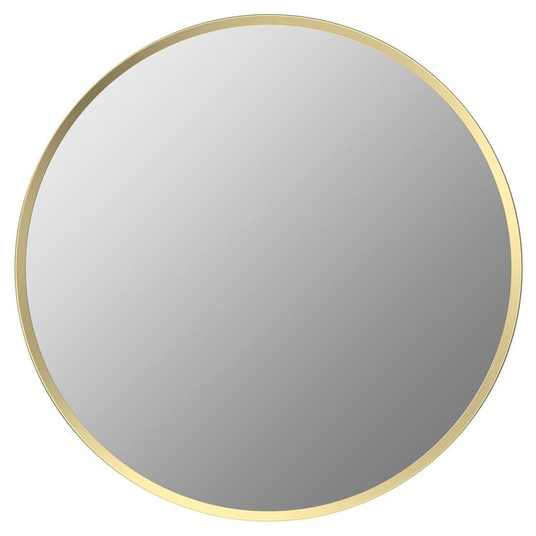 Virginia Round Bathroom Mirrors - Brushed Brass