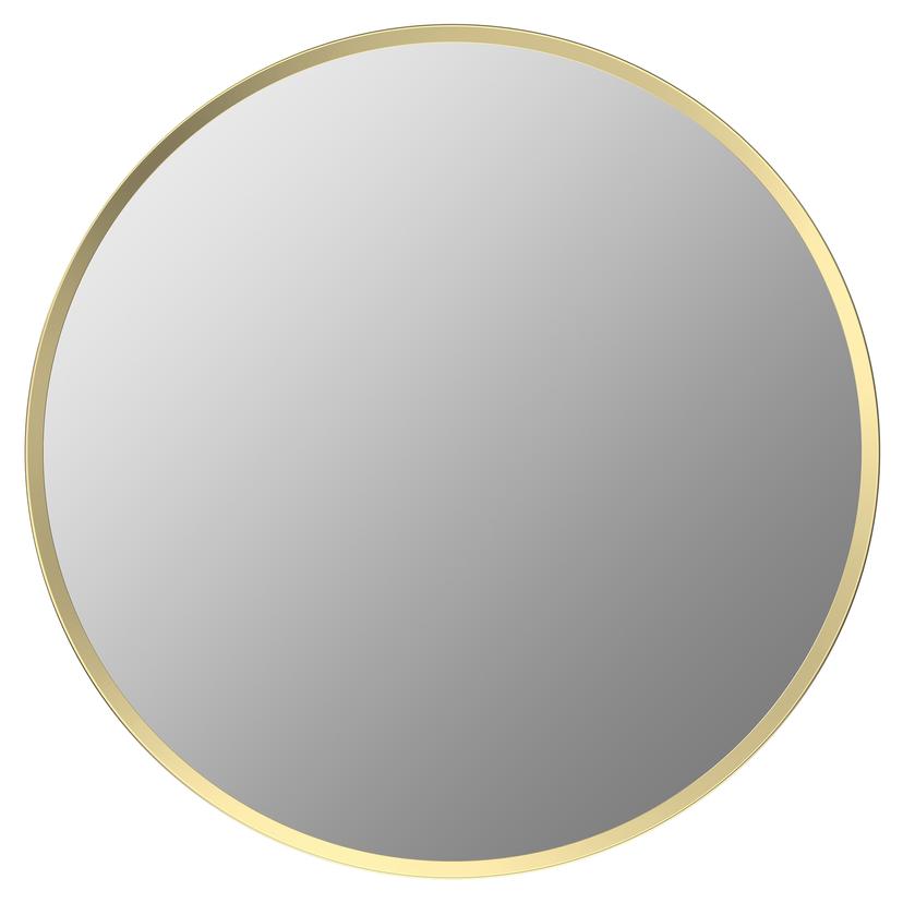 Virginia Round Bathroom Mirrors - Brushed Brass