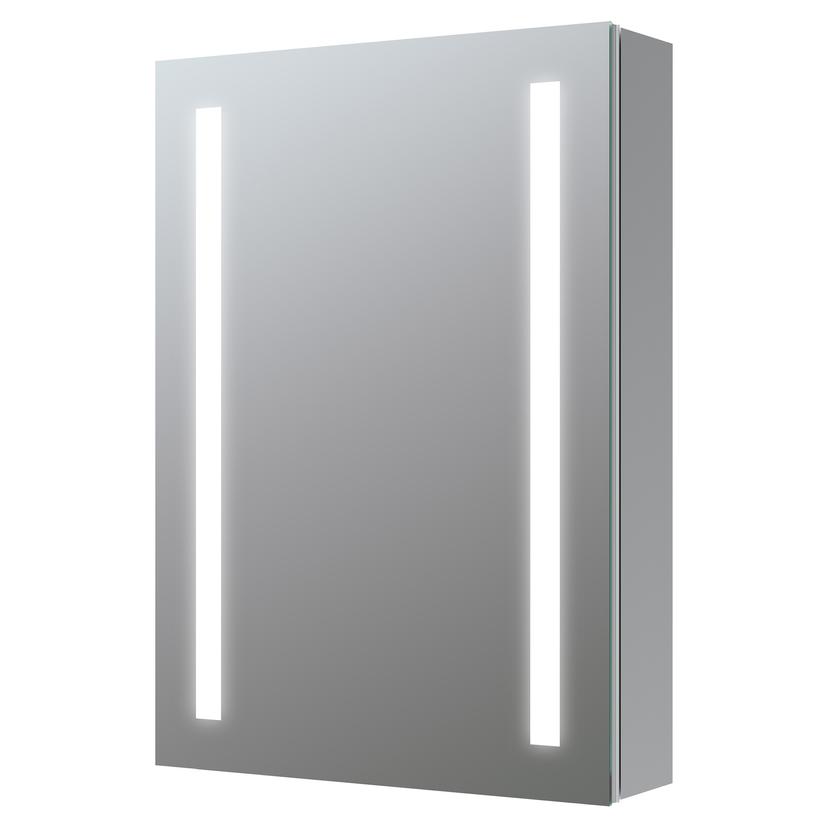 Missouri 500mm(w) 1 Door Front-Lit LED Mirror Cabinet