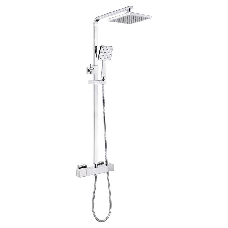 Madrid Cool-Touch Thermostatic Mixer Shower With Riser & Overhead Kit