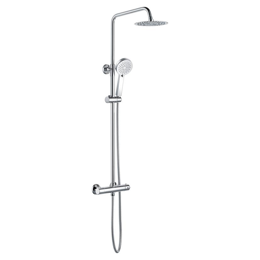 Burgos Thermostatic Bar Mixer With Riser & Overhead Kit